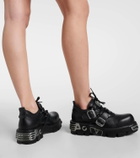 Rabanne x New Rock embellished leather boots