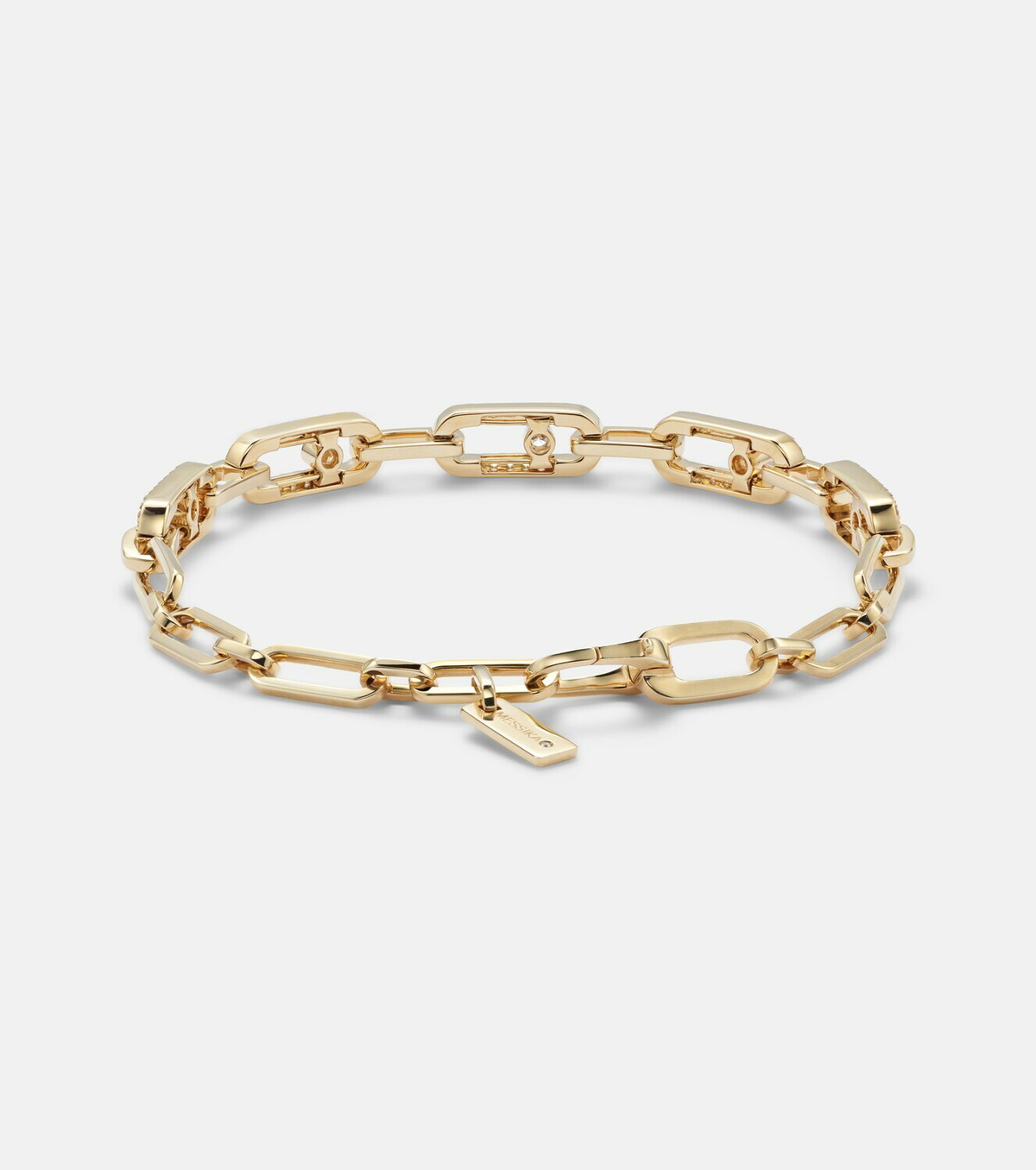 Messika Move Link 18kt gold bracelet with diamonds