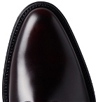 Dunhill - Facet Polished-Leather Derby Shoes - Merlot