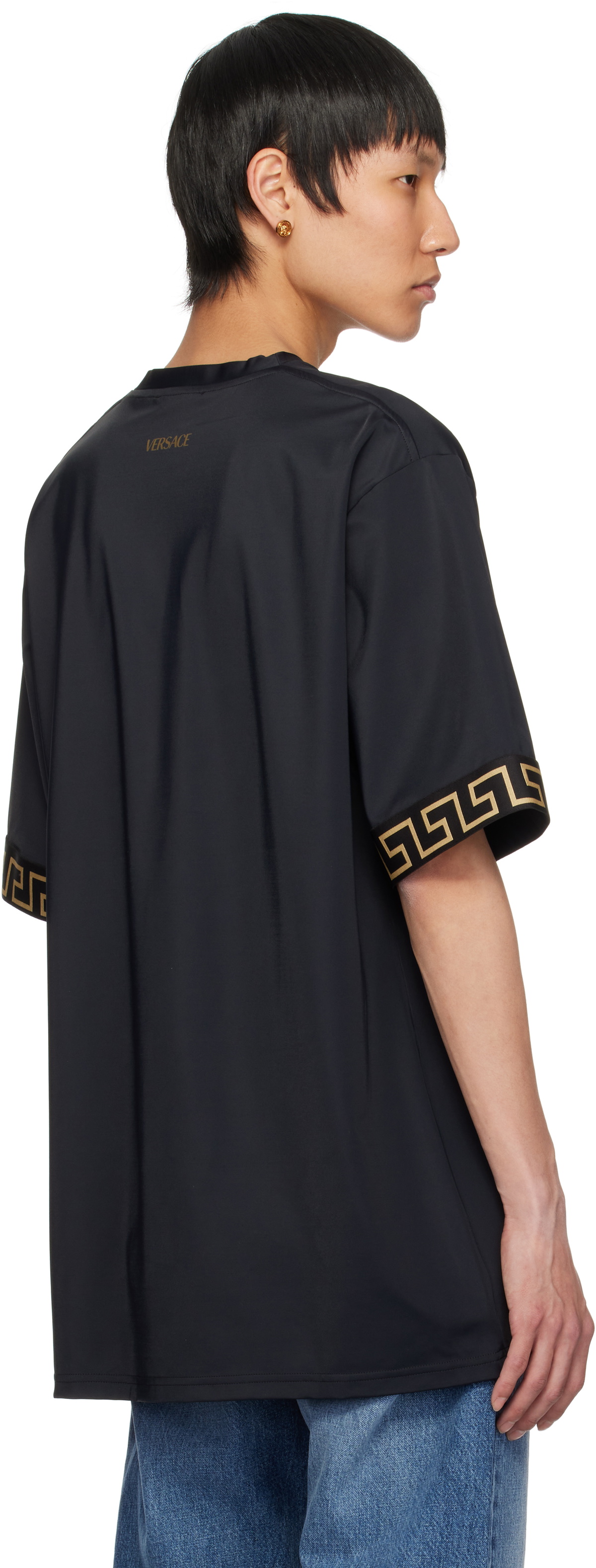 Versace Underwear Black Swim T-shirt