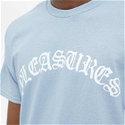 Pleasures Men's Old E Logo T-Shirt in Slate