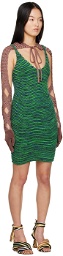 Isa Boulder SSENSE Exclusive Green Bodycurl Midi Dress