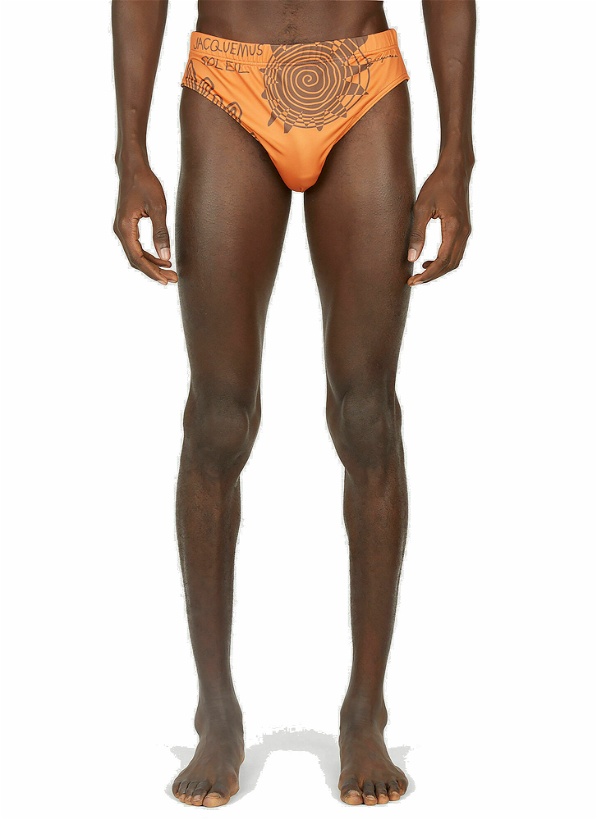 Photo: Jacquemus - Le Slip De Bain Swim Briefs in Orange