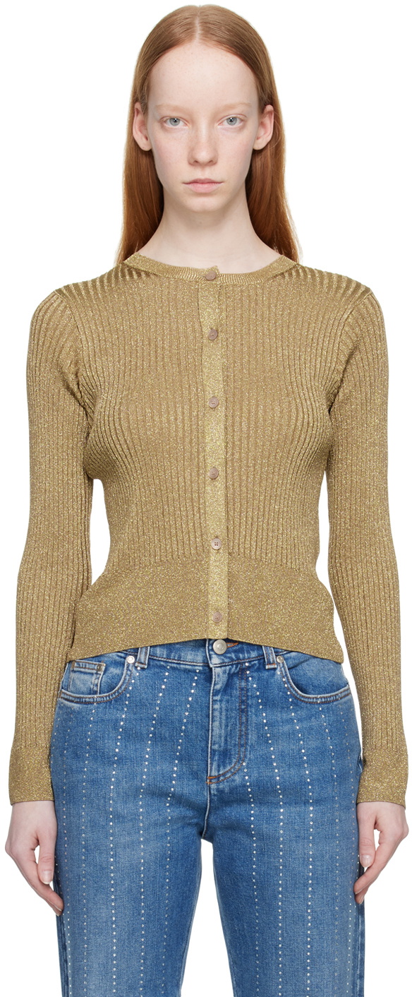 Stella McCartney Cable Knit selling Short Sleeve Cardigan