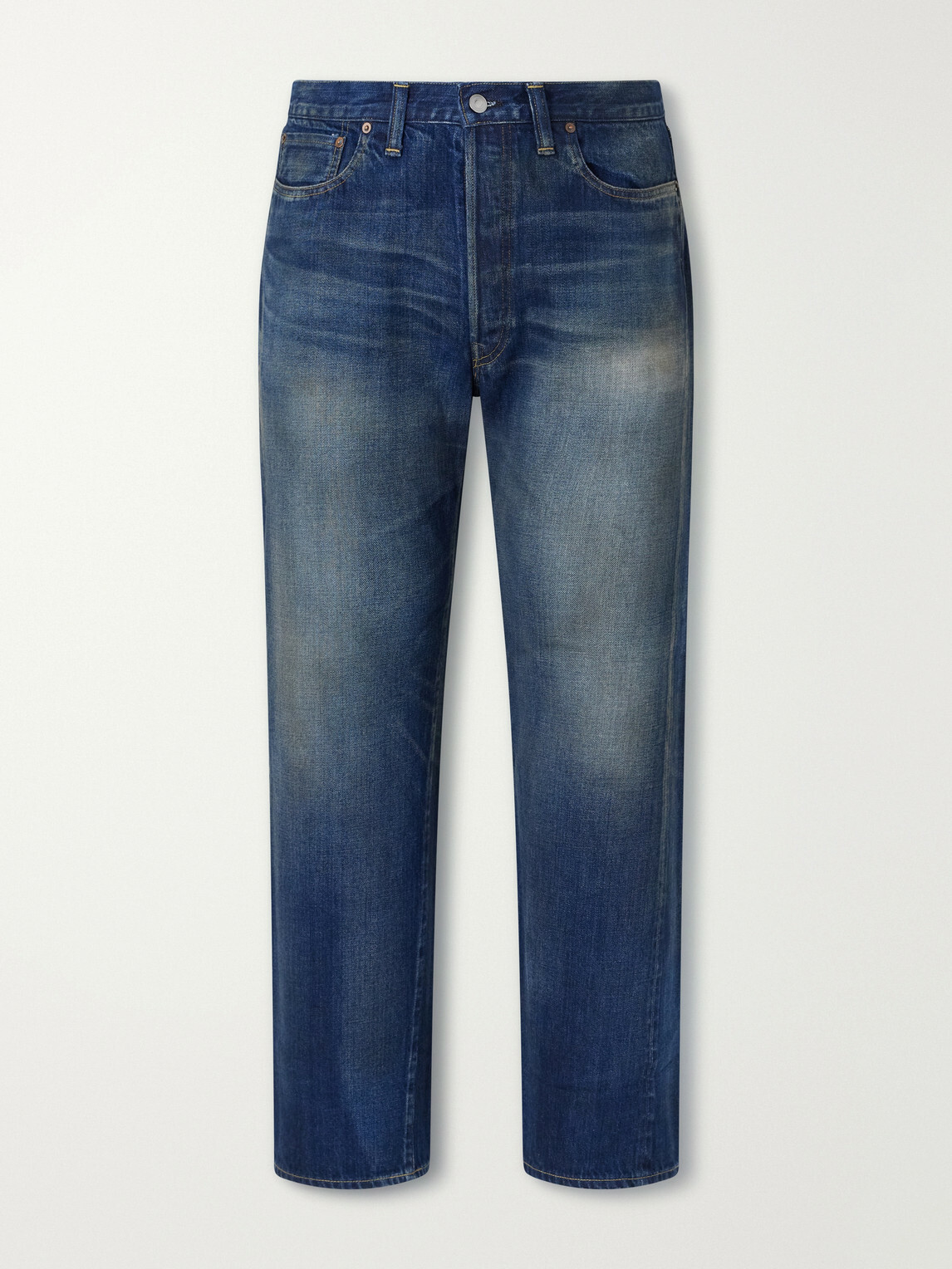 A.PRESSE - Tapered Jeans - Blue