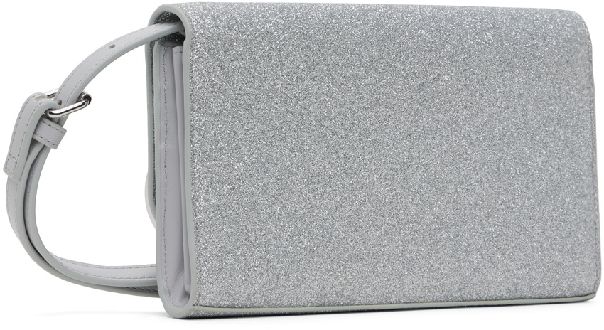 Diesel Silver 1dr Wallet Strap Bag Diesel