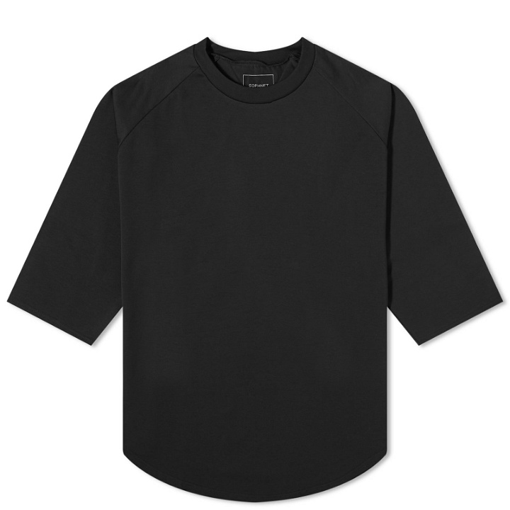 Photo: SOPHNET. Men's Raglan Sleeve Wide Football T-Shirt in Black