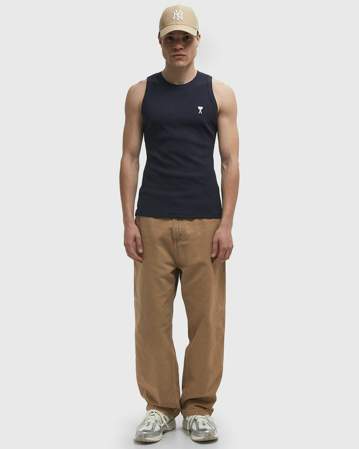 AMI Paris CLASSIC ADC TANKTOP Blue Mens Tank Top