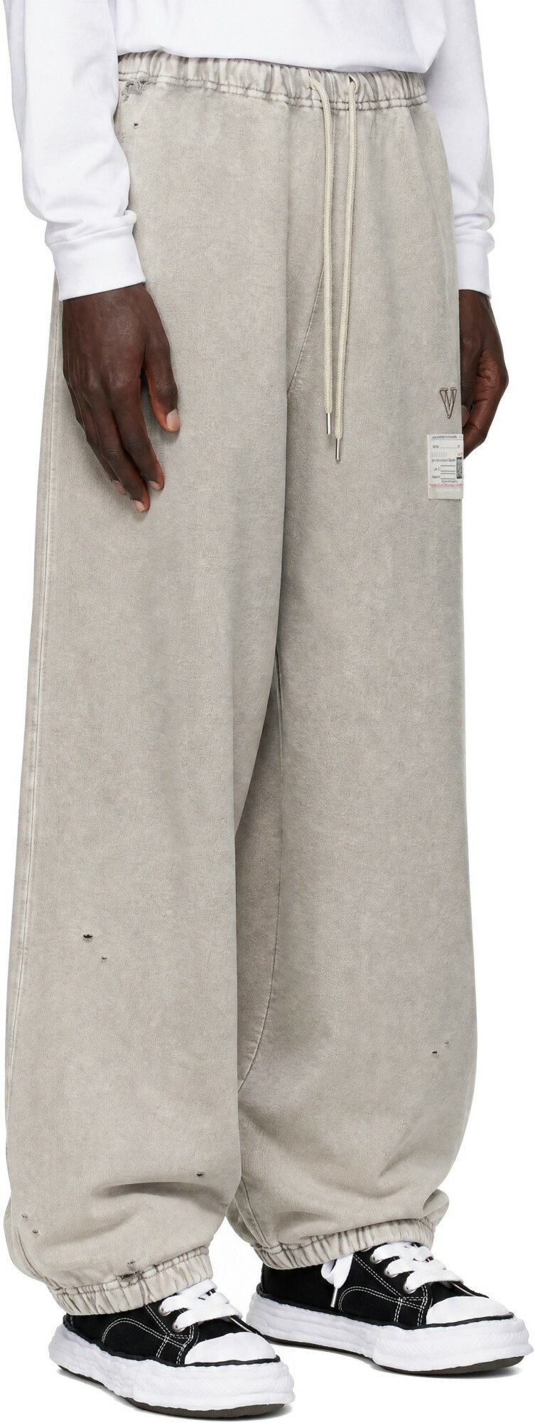 Maison MIHARA YASUHIRO Gray Bleached Sweatpants