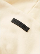 Fear of God - Oversized Logo-Appliquéd Cotton-Jersey Zip-Up Hoodie - Neutrals