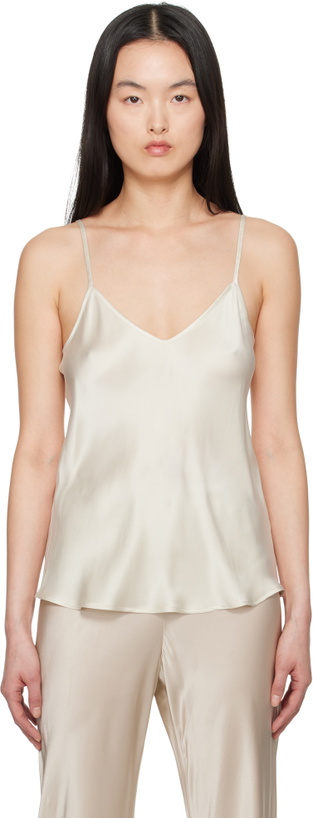 Photo: Silk Laundry Beige Bias Cut Camisole