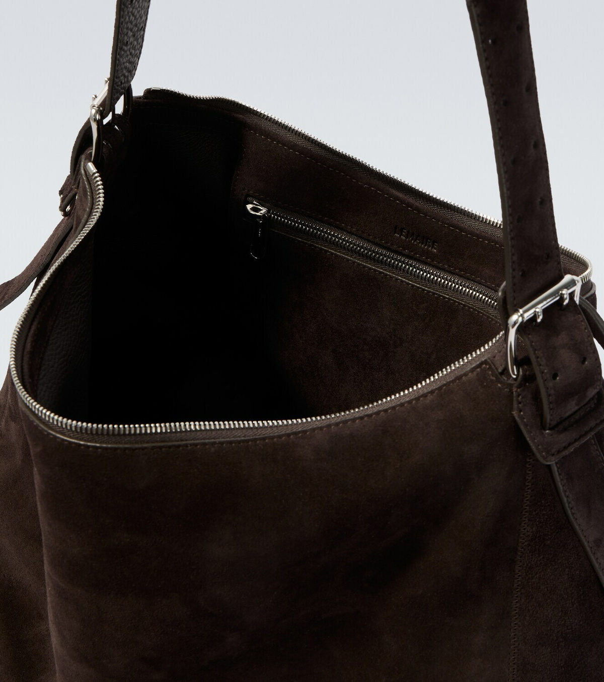 Lemaire Belted suede shoulder bag