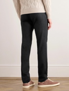 Incotex - Straight-Leg Brushed-Wool Trousers - Gray