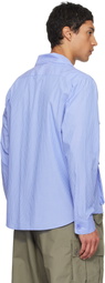 Reese Cooper Blue Cargo Button Down Shirt