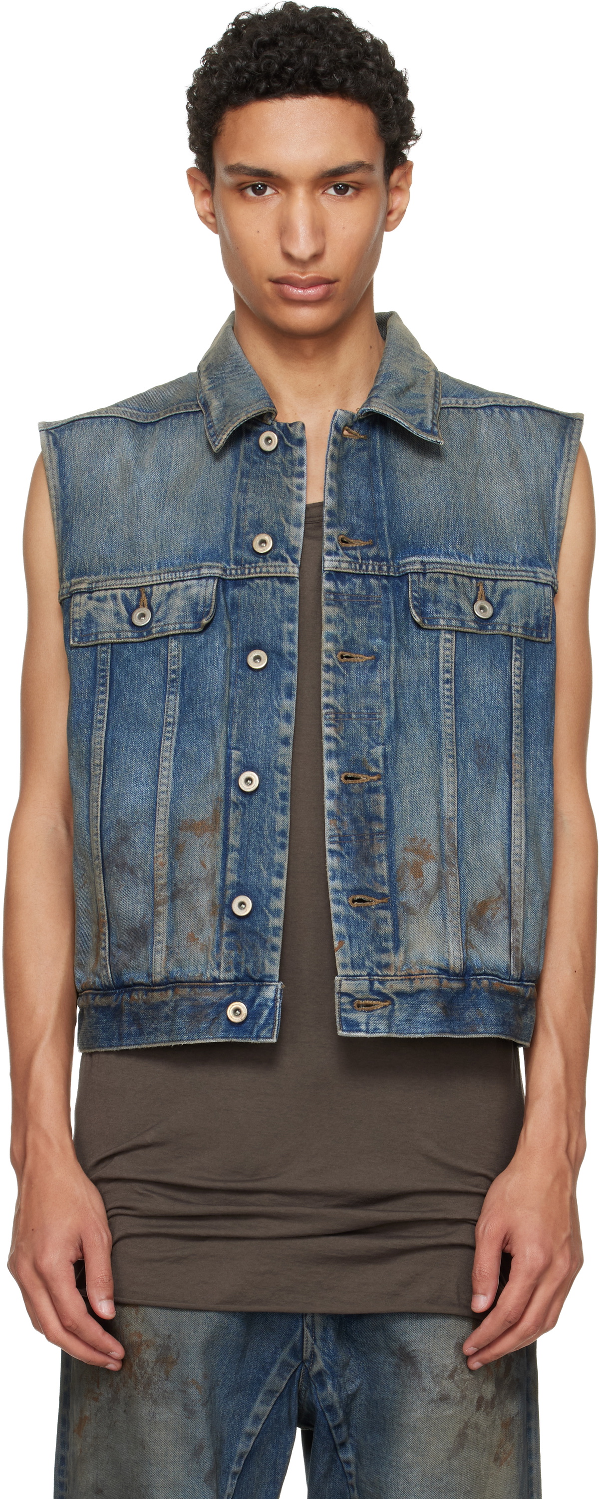 SASSAFRAS　Plant Hunter Vest　(8oz Denim) Sassafras Plant Hunter Vest Sassafras