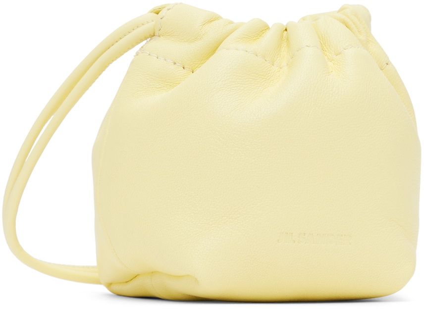 バッグ JIL SANDER Drawstring Bag pastel yellow Jil Sander Yellow Mini Dumpling Bag Jil Sander
