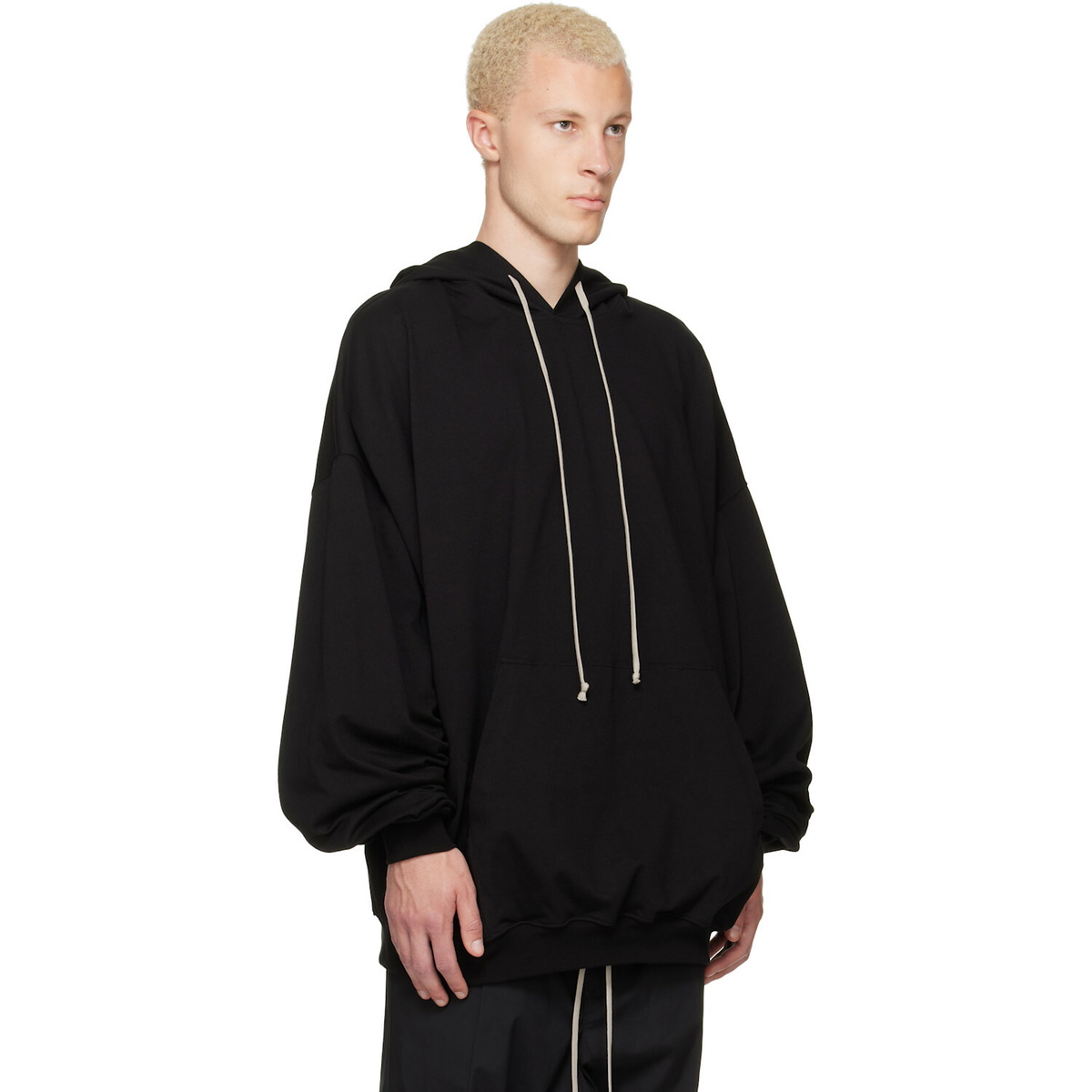Rick Owens Black Tower Hoodie