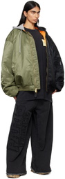 VETEMENTS Black 'Paris' XXXL Sweatpants