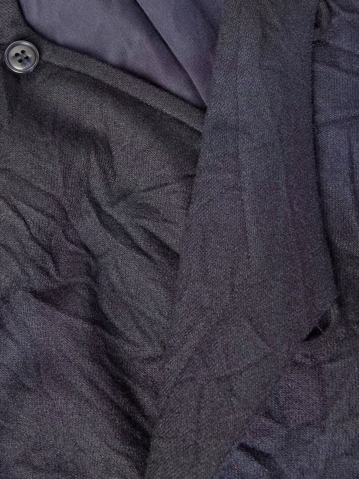 Blue Blue Japan - Padded Crinkled Wool-Blend Jacket - Blue
