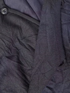 Blue Blue Japan - Padded Crinkled Wool-Blend Jacket - Blue