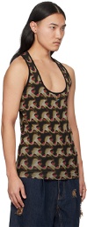 Vivienne Westwood Multicolor Embroidered Tank Top