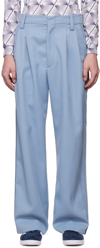 Photo: Meryll Rogge Blue Pleated Trousers