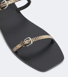A.Emery Adley snake-effect leather sandals