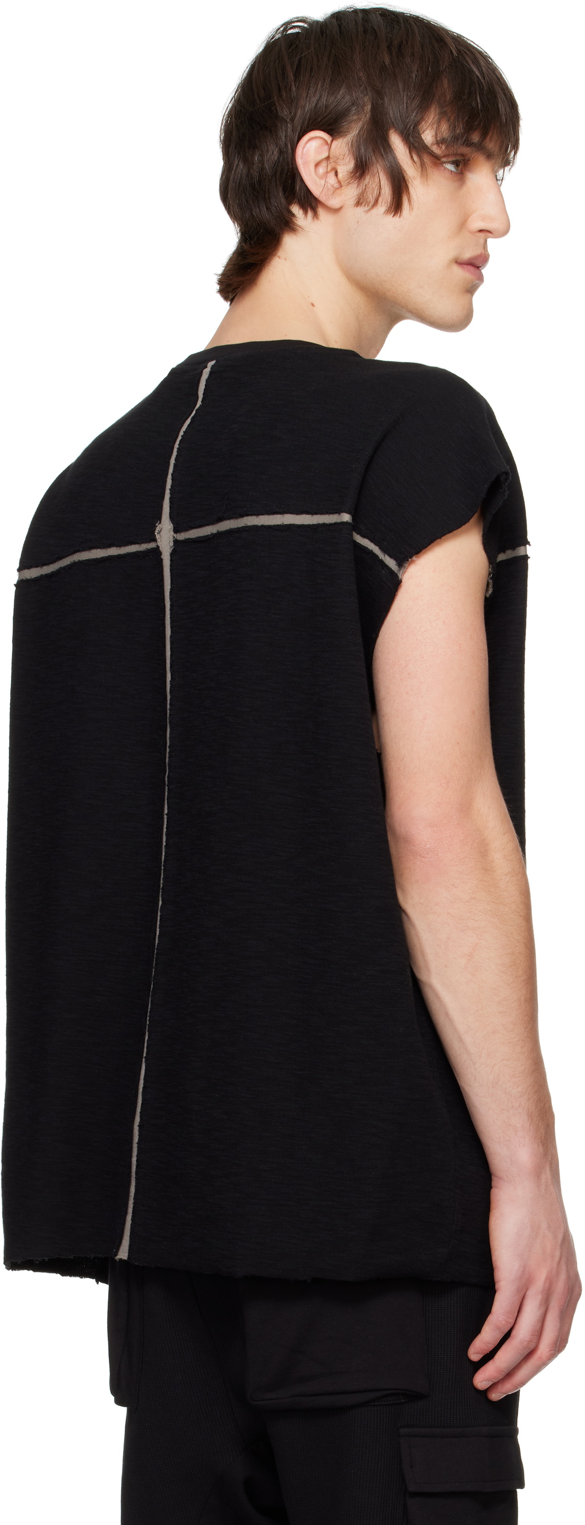 thom/krom Black M TS 834 Tank Top