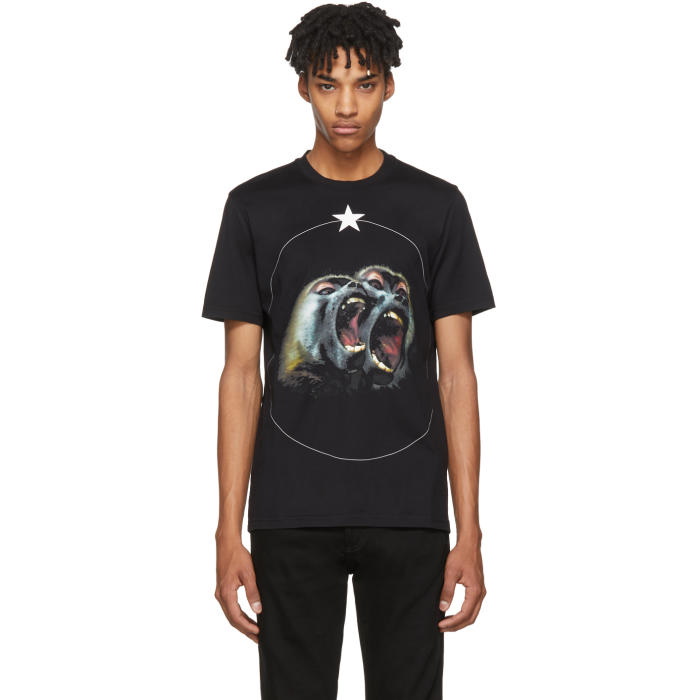 Photo: Givenchy Black Monkey Brothers T-Shirt 