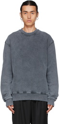 Han Kjobenhavn Grey Faded Distressed Sweatshirt