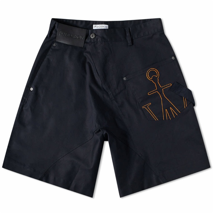 Photo: JW Anderson Men's Twisted Chino Short in Navy
