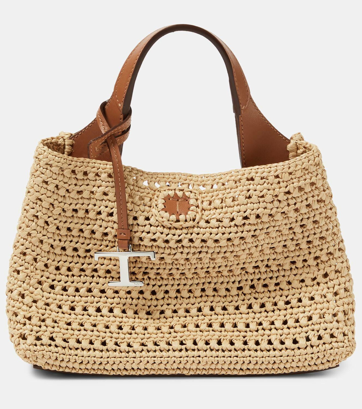 【TOD'S】Logo raffia tote bag ラフィアトート Tod's Apa Micro raffia tote bag Tod's