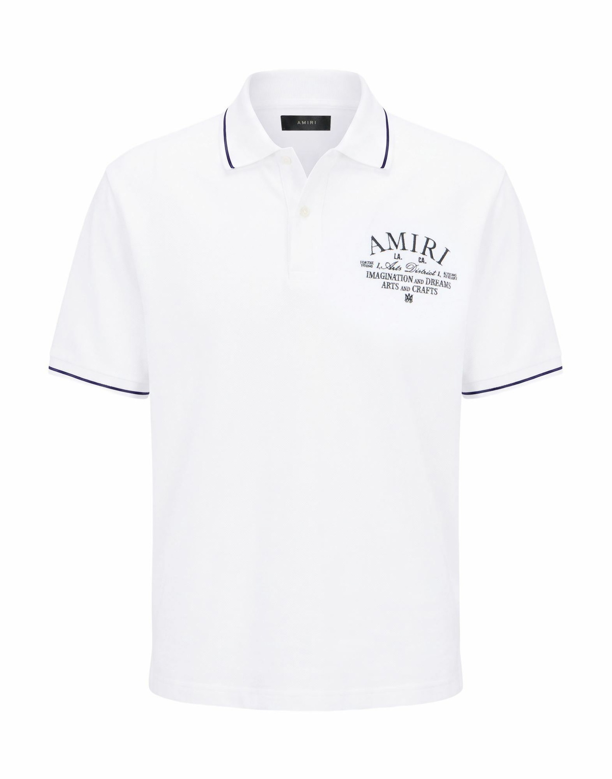 Amiri Mens Polo shirt in White