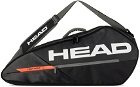 HEAD Black & Orange Tour Team 3R Pro Tennis Bag
