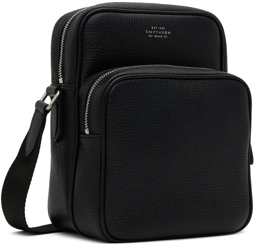 Smythson Black Reporter Bag