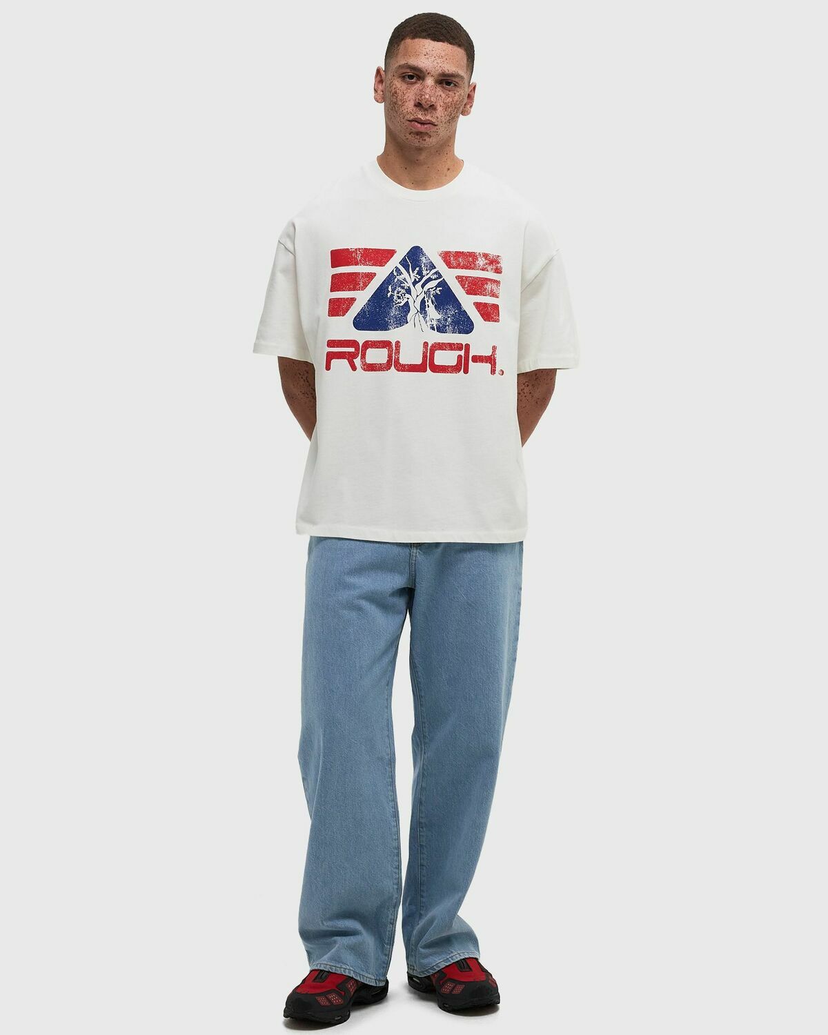 Rough. TRUCK Tee Beige Mens Shortsleefe