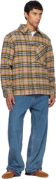 Burberry Beige Check Insulated Jacket