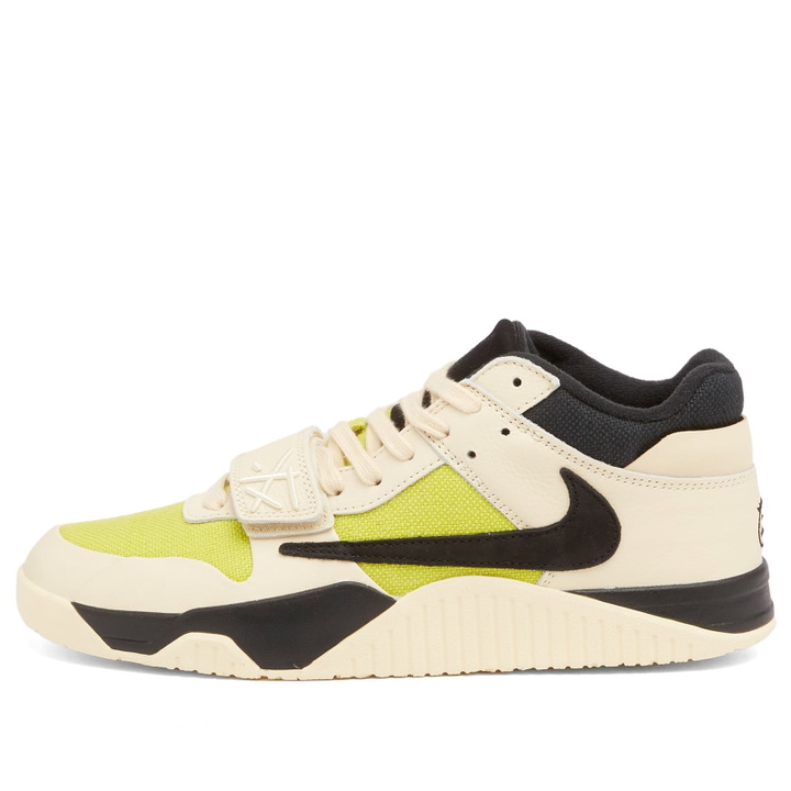 Photo: Air Jordan x Travis Scott Jumpman Jack Sneaker in Muslin/Black/Bright Cactus