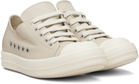 Rick Owens Beige Temple Extreme Low Sneakers