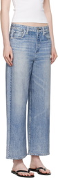 rag & bone Blue Wide Miramar Andi Sweatpants