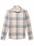 Faherty - The Surf Checked Organic Cotton-Flannel Shirt - Pink