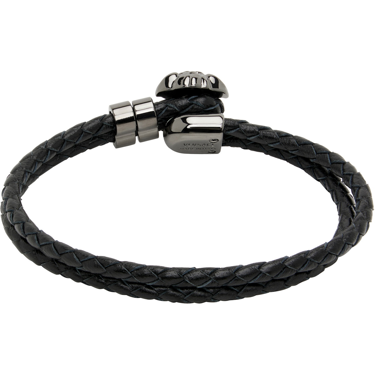 Versace 'La Medusa' Leather Bracelet