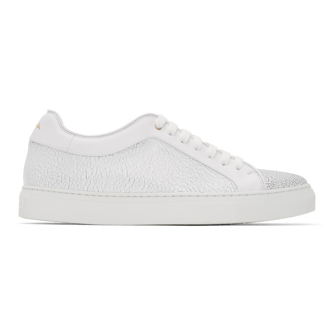Photo: Paul Smith White Crackle Basso Sneakers