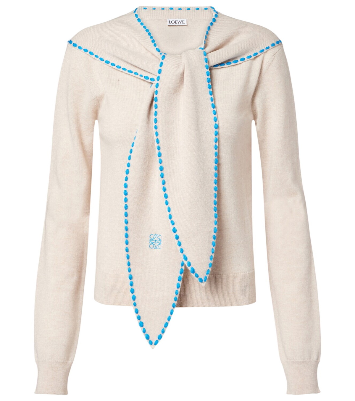 Loewe Anagram cropped wool-blend sweater Loewe