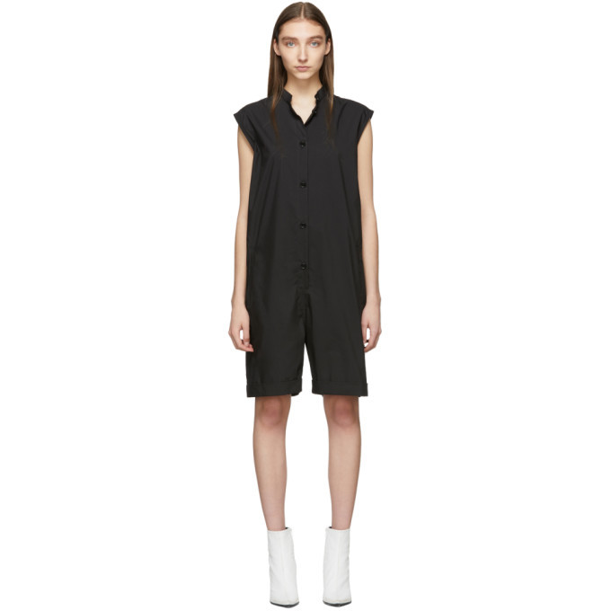 MM6 Maison Margiela Black Short Jumpsuit MM6 Maison Margiela