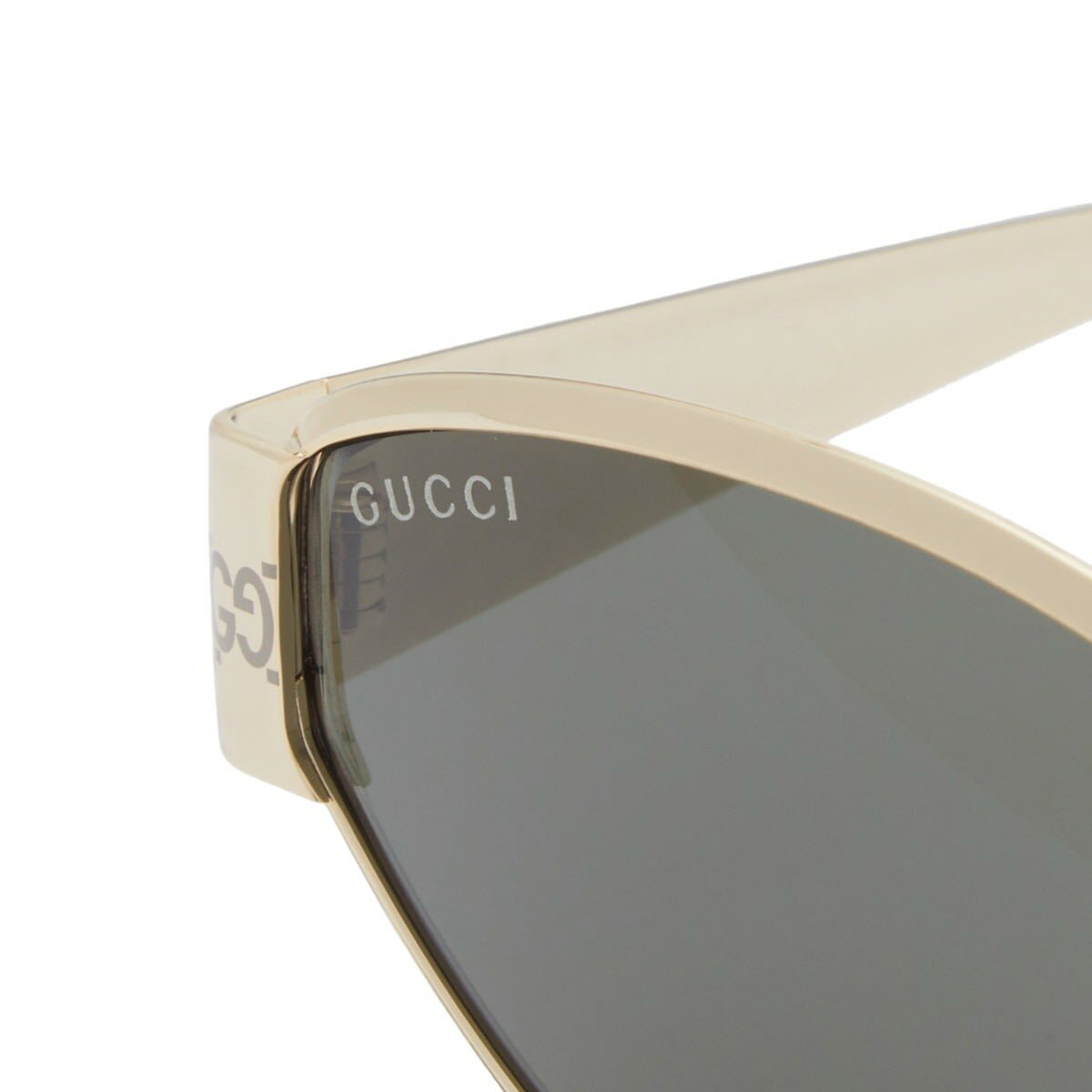 Gucci Women's GG1853S Sunglasses in Gold/Grey Gucci
