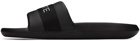 Lacoste Black Croco Slides