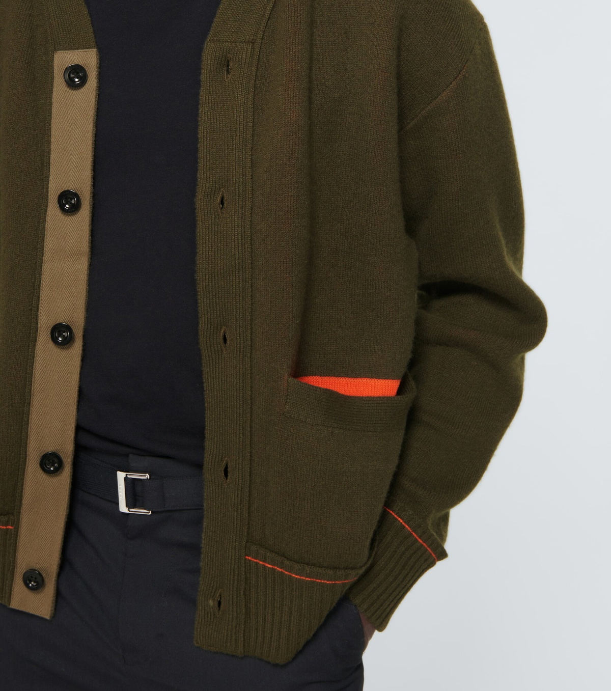 Sacai - Cashmere-blend cardigan Sacai