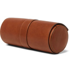 Brunello Cucinelli - Burnished-Leather Watch Roll - Men - Tan