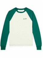 Drake's - Logo-Embroidered Cotton-Jersey T-Shirt - White
